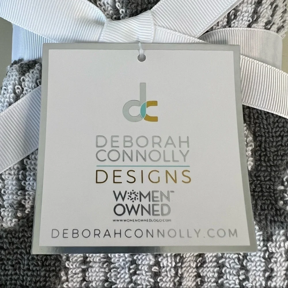 Set of 2 Deborah Connolly Designs Cat Silhouette Tip Towels